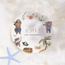 Prato De Papel Festa de aniversário Pirata