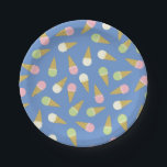 Prato De Papel Festa de aniversário sorvete<br><div class="desc">O tema da festa de aniversário de sorvete das crianças bonitas é excelente para o verão!</div>