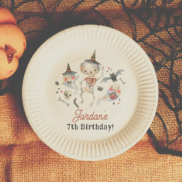 Prato De Papel Festa de aniversário Spooktacular de Halloween