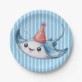 Prato De Papel Festa de aniversário Stingray