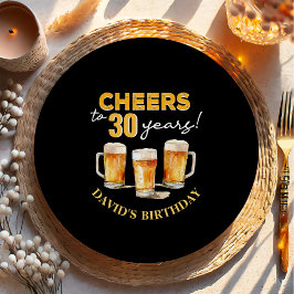 Prato De Papel Festa de aniversário Surpresa de Saúde e Cervejas