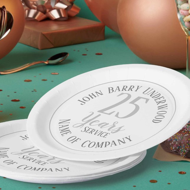 Prato De Papel Festa de Aposentadoria ou Longo Serviço (Criador carregado)