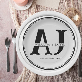 Prato De Papel Festa de casamento de Nomes de Grupo de Noivas do 