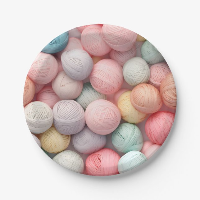 Prato De Papel Festa de chá de Artesanato de papel de esferas de  (Frente)