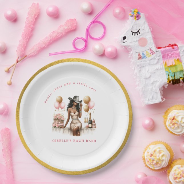 Prato De Papel Festa de Despedida de Solteira Country no Oeste (Festa)