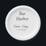 Prato De Papel festa de despedida de solteira em bar harbor damas<br><div class="desc">Design</div>