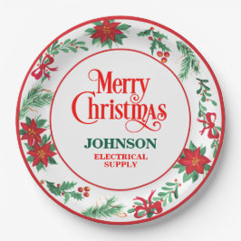 Prato De Papel Festa de Escritório de Natal