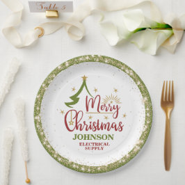 Prato De Papel Festa de Escritório de Natal