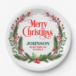 Prato De Papel Festa de Escritório de Natal