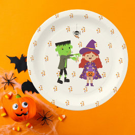 Prato De Papel Festa de Figurino do Halloween, Kids Kids Candy Co