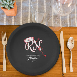 Prato De Papel Festa de formatura de Enfermeiro, RN