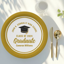 Festa de formatura Dourada elegante personalizada