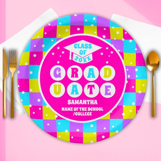 Prato De Papel Festa de formatura Neon Retroativa (Criador carregado)
