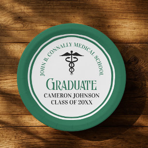 Prato De Papel Festa de Formatura Personalizada da Escola de Medi