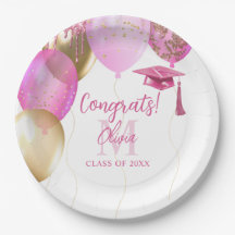 Festa de Formatura Personalizada Rosa para Meninas
