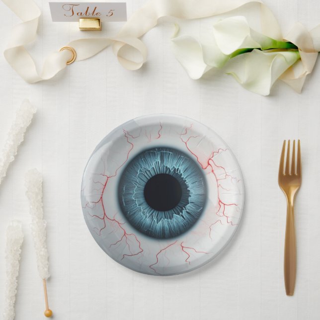 Prato De Papel 👁️Festa de Halloween Assombrada! (Casamento)