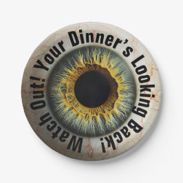 Prato De Papel 👁️ Festa de Halloween Assombrada!