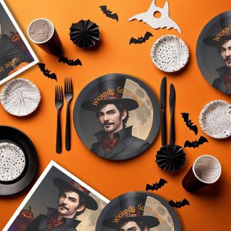 Prato De Papel Festa de Halloween com Comida Diabolicamente Boa