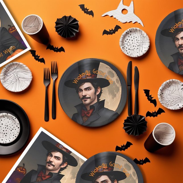 Prato De Papel Festa de Halloween com Comida Diabolicamente Boa  (Criador carregado)