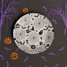 Prato De Papel Festa de Halloween para Crianças de Outubro Assust