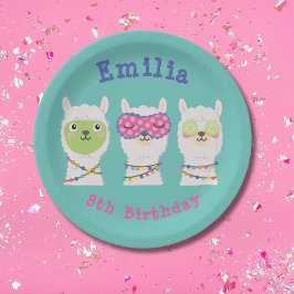 Prato De Papel Festa de Lama Spa, lama pajama