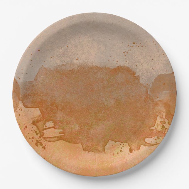 Prato De Papel festa de manchas de café legal (Frente)