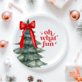 Prato De Papel Festa de Natal - Que divertido!