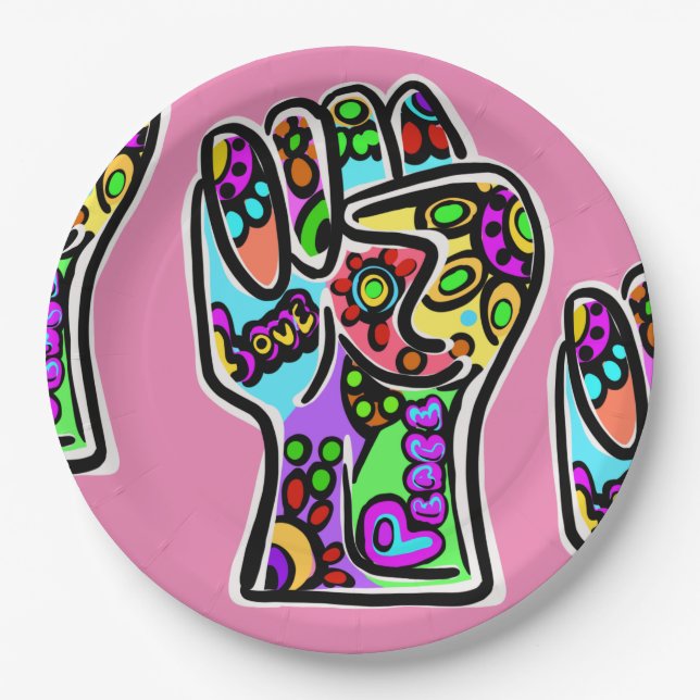 PRATO DE PAPEL FESTA DE PAZ (Frente)