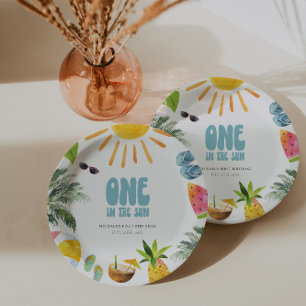 Prato De Papel Festa de Piscina Retroativa