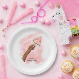 Prato De Papel Festa de Praia da Diversão de Verão