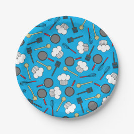 Prato De Papel Festa de primeiro aniversario de Cozinhar de Chef