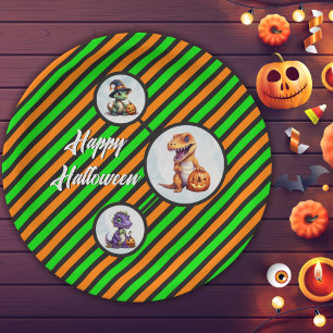 Prato De Papel Festa Dino-Mash do Dinossaur do Halloween