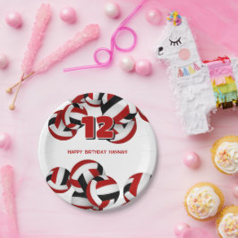 Prato De Papel festa do aniversário de criança do Volleybolas pre