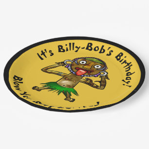 Prato De Papel Festa Engraçado do Doutor Tiki - Personalizada