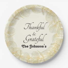 Prato De Papel Festa Jante de Celebração de Queda Agradável e Gra