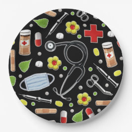 Prato De Papel Festa Médica