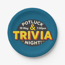 Festa noturna de Potluck Trivia se reúnem