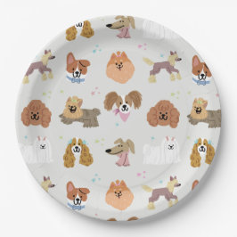Prato De Papel Festa para Crianças de Cães