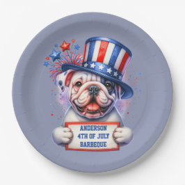 Prato De Papel Festa Patriótica de CHURRASCO