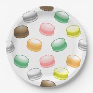 Prato De Papel Festa Sweet 16 de Macarons