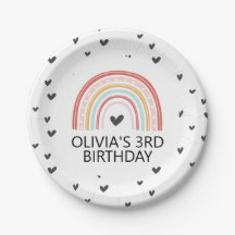 Festas de aniversário Arco-Íris e Corações