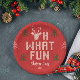 Prato De Papel Festas de Festas de Férias de Natal Feias