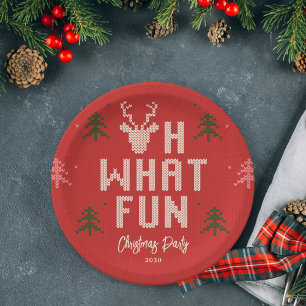 Prato De Papel Festas de Festas de Férias de Natal Feias