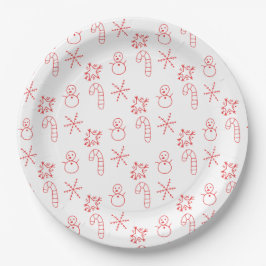 Prato De Papel Festive Merry Christmas Napkin