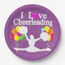 FESTIVO PURO EU AMO PLACAS DE PAPEL CHEERLEADING