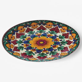 Prato De Papel 💀 🎉 Fiesta Floraframe Día de los Muertos