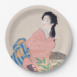 Prato De Papel Filha Miyuki (Bela Dama Japonesa) (Asiática)
