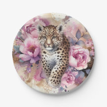 Filhote de Leopardo & Rosas