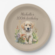 Filhote de Retriever Dourado Fofo de 100 Anos