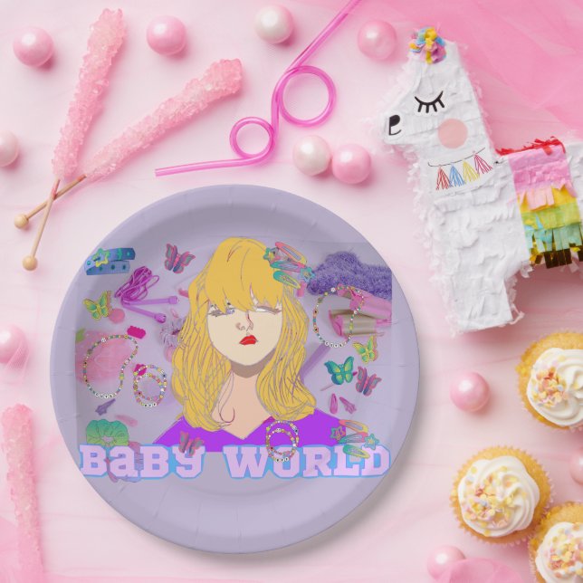 Prato De Papel Filme de Mikitiez premier princesa boneca de verão (Festa)